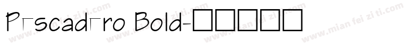 Pescadero Bold字体转换